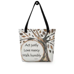 Act Justly - Artful Tote Bag