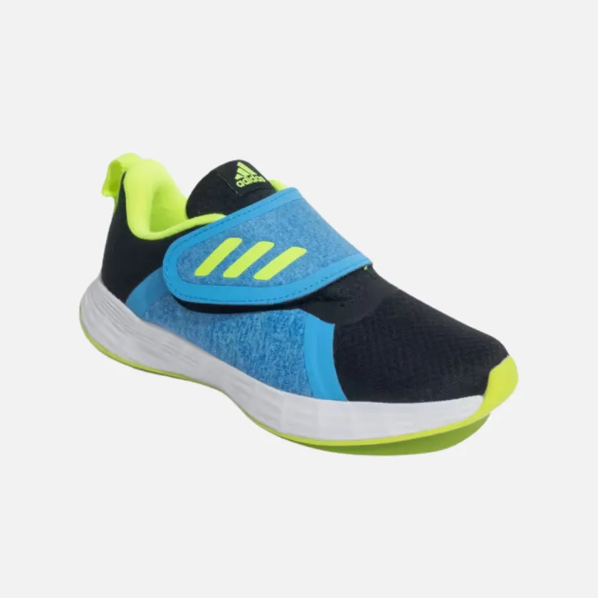 Adidas Kids Credulo 2.0 Kids Unisex Shoes (4-16Year) -Black/Pulse Blue/Lucid Lemon