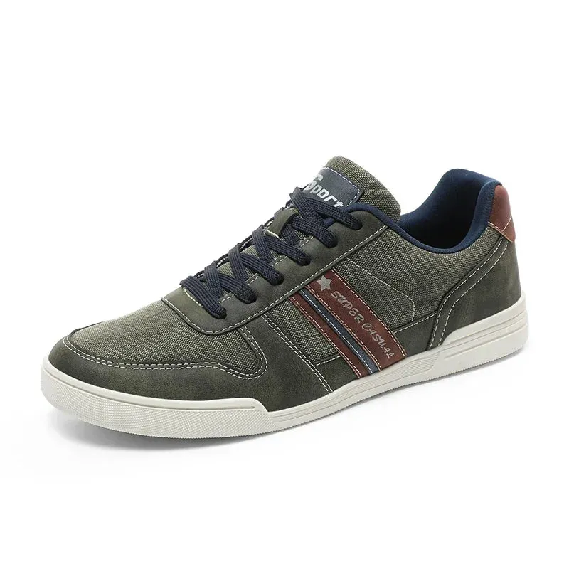 ADVBRIDGE  -  Men's Sneakers Low Top Comfortable Casual Shoes Breathable Denim Walking Shoe