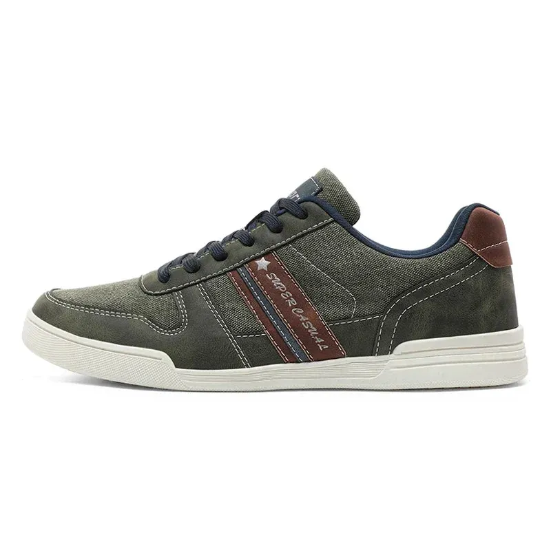 ADVBRIDGE  -  Men's Sneakers Low Top Comfortable Casual Shoes Breathable Denim Walking Shoe