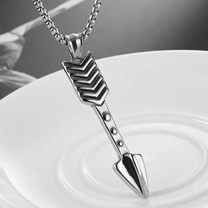 Arrow Stainless Steel Pendant Necklace