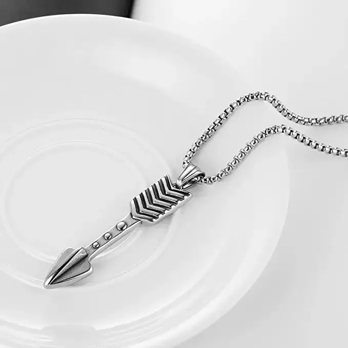 Arrow Stainless Steel Pendant Necklace