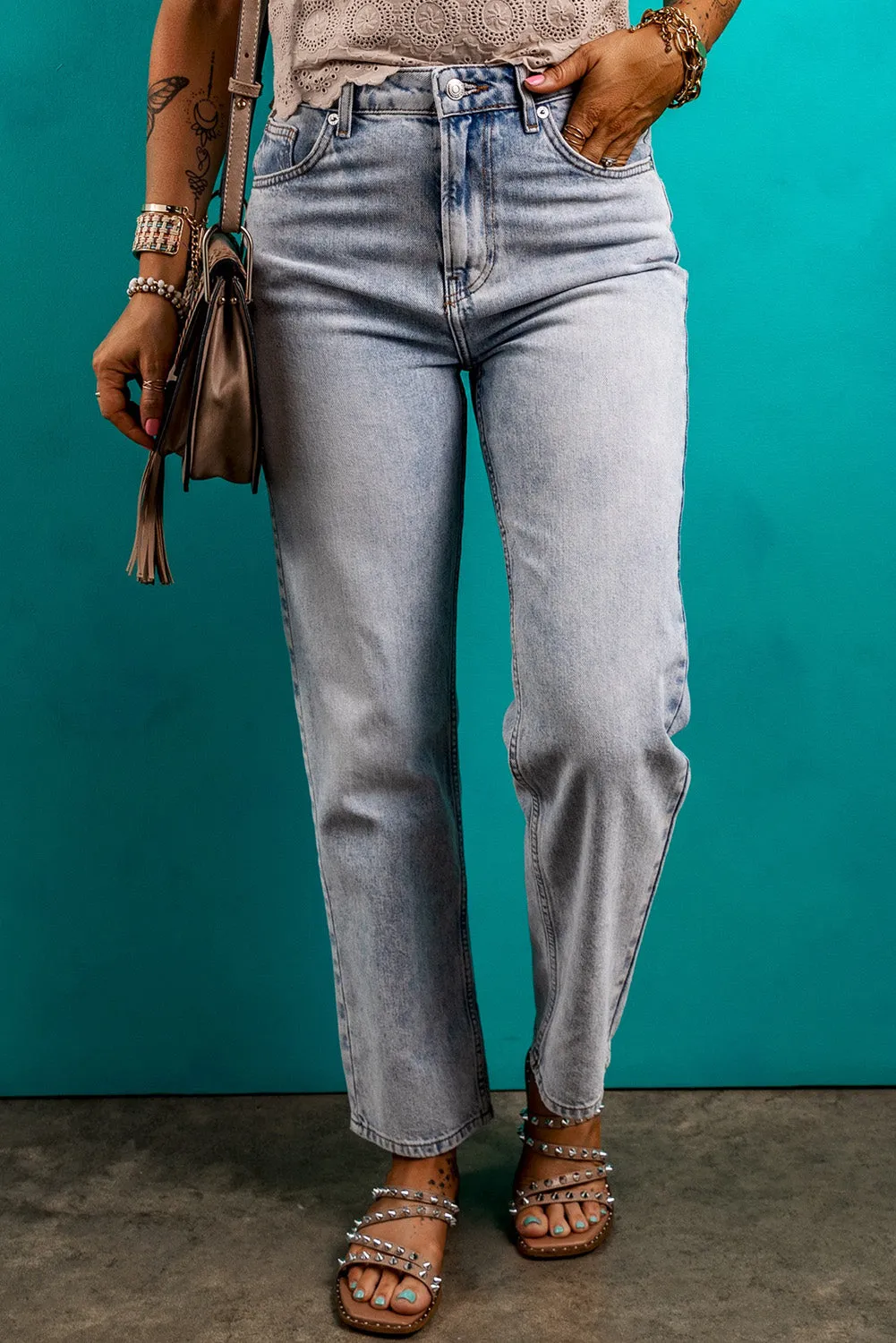 Beau Blue Basic Acid Wash Jeans