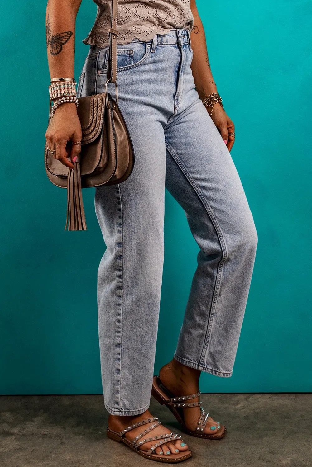 Beau Blue Basic Acid Wash Jeans