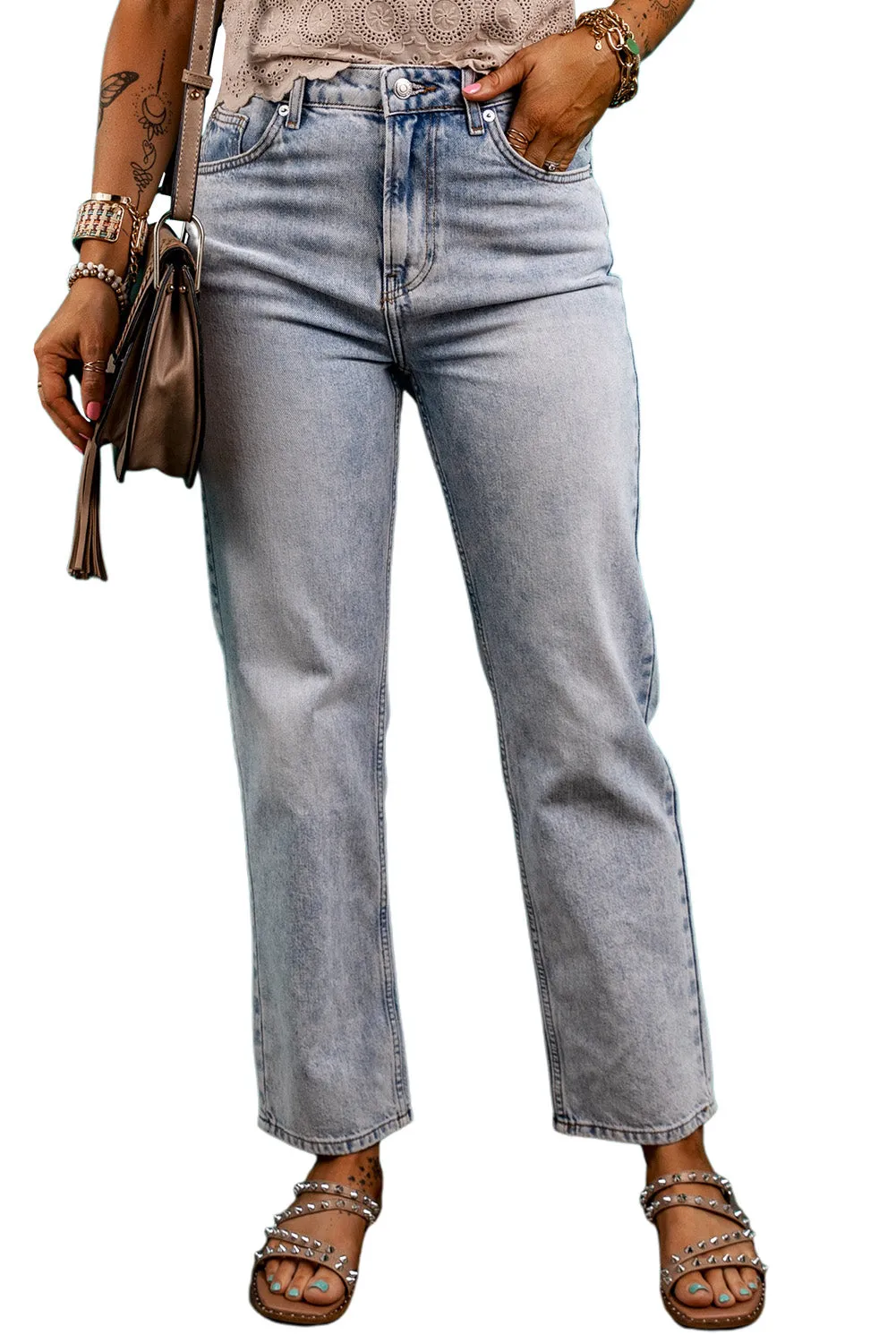 Beau Blue Basic Acid Wash Jeans