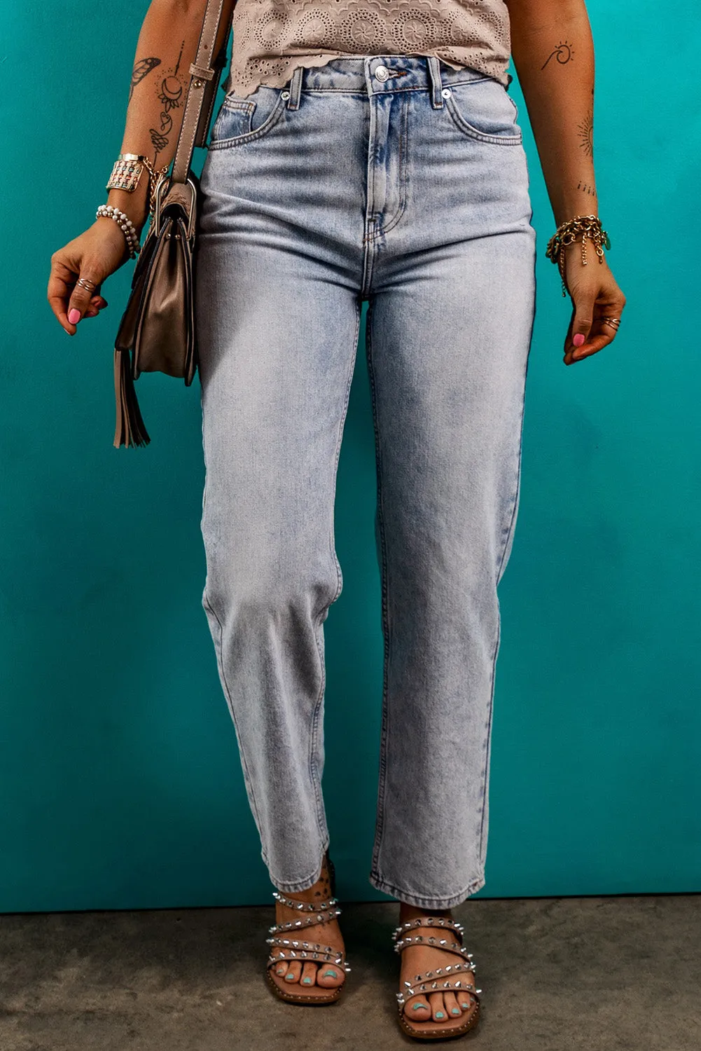 Beau Blue Basic Acid Wash Jeans
