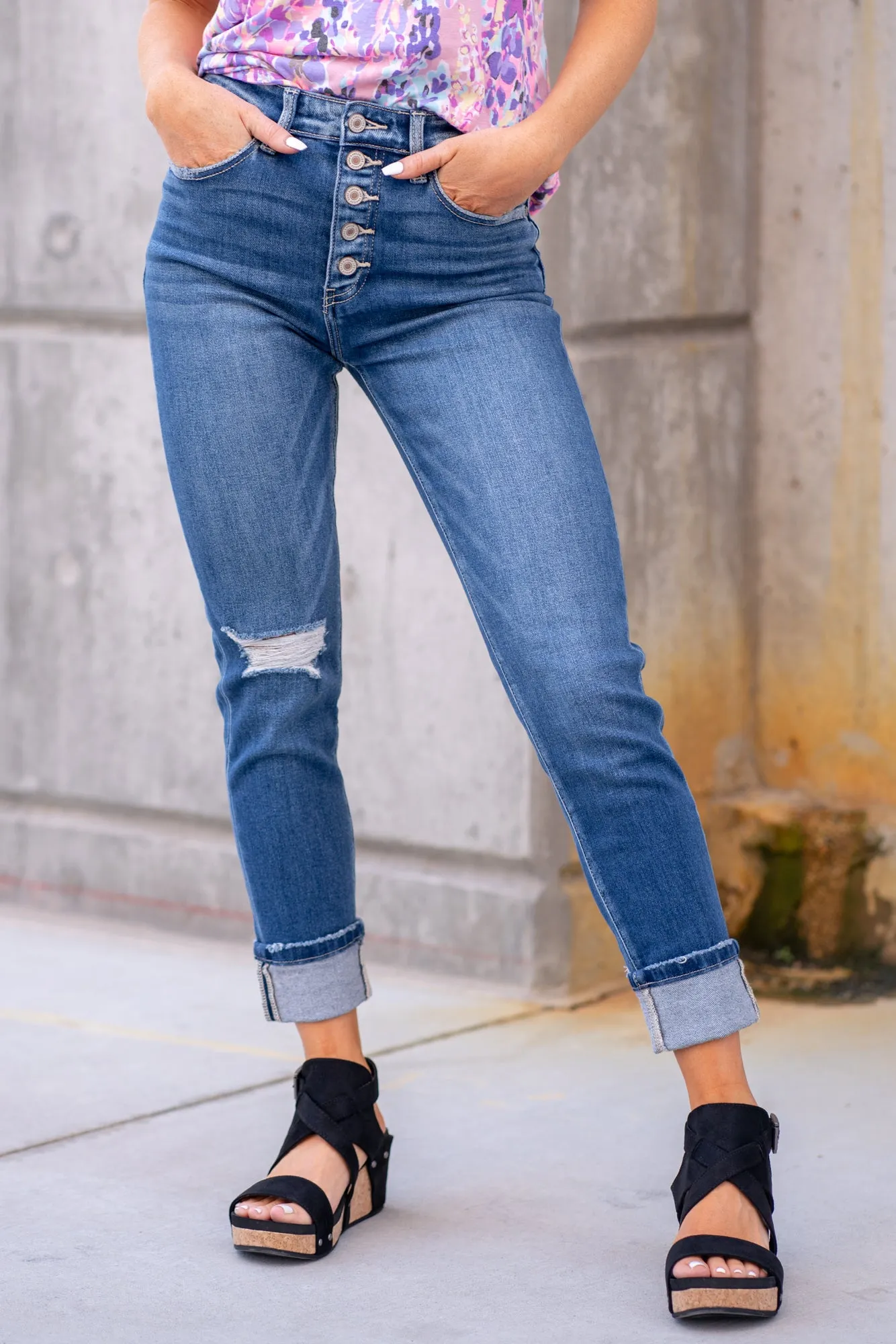 Beth-Anne High Rise Cigarette Straight Leg