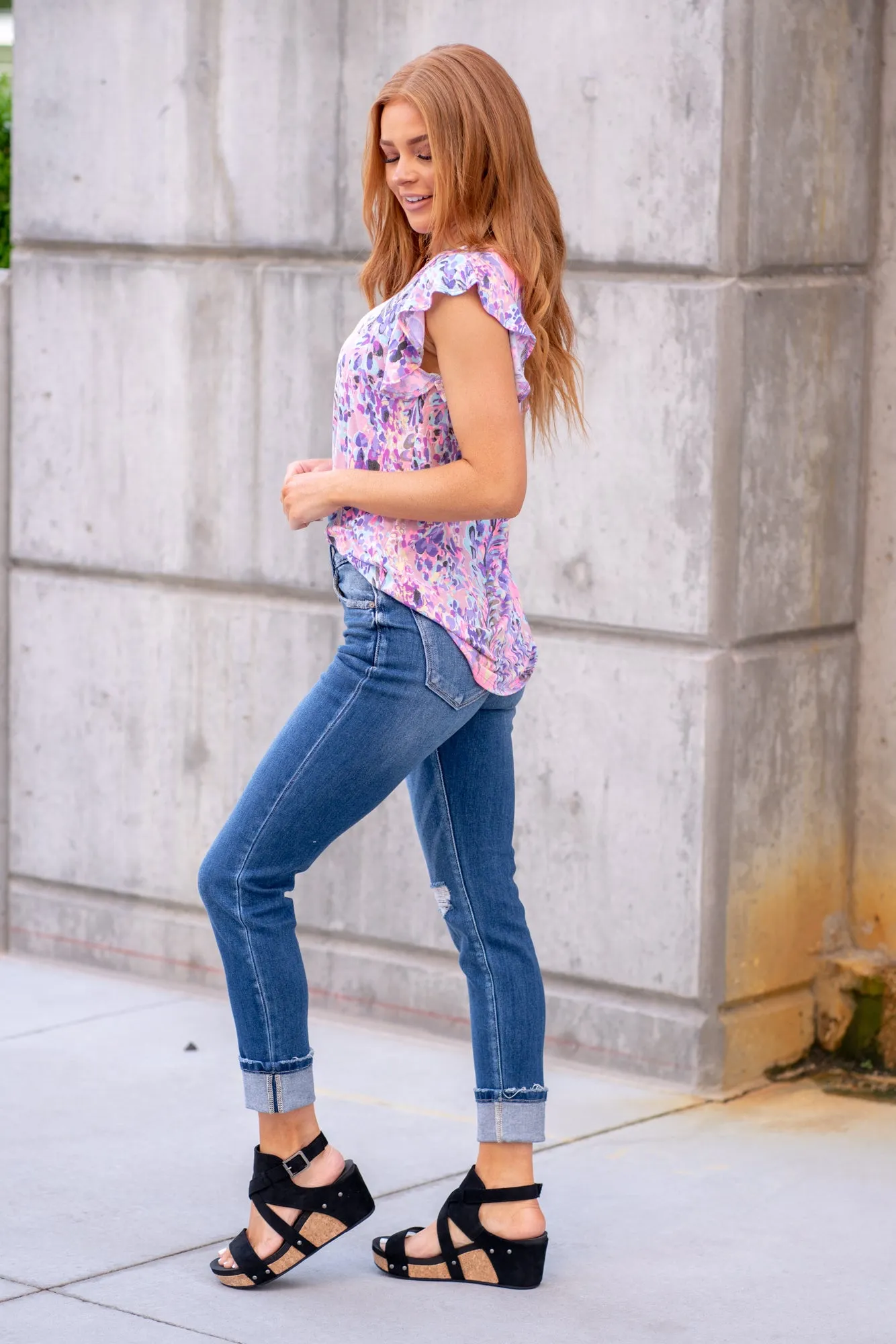 Beth-Anne High Rise Cigarette Straight Leg