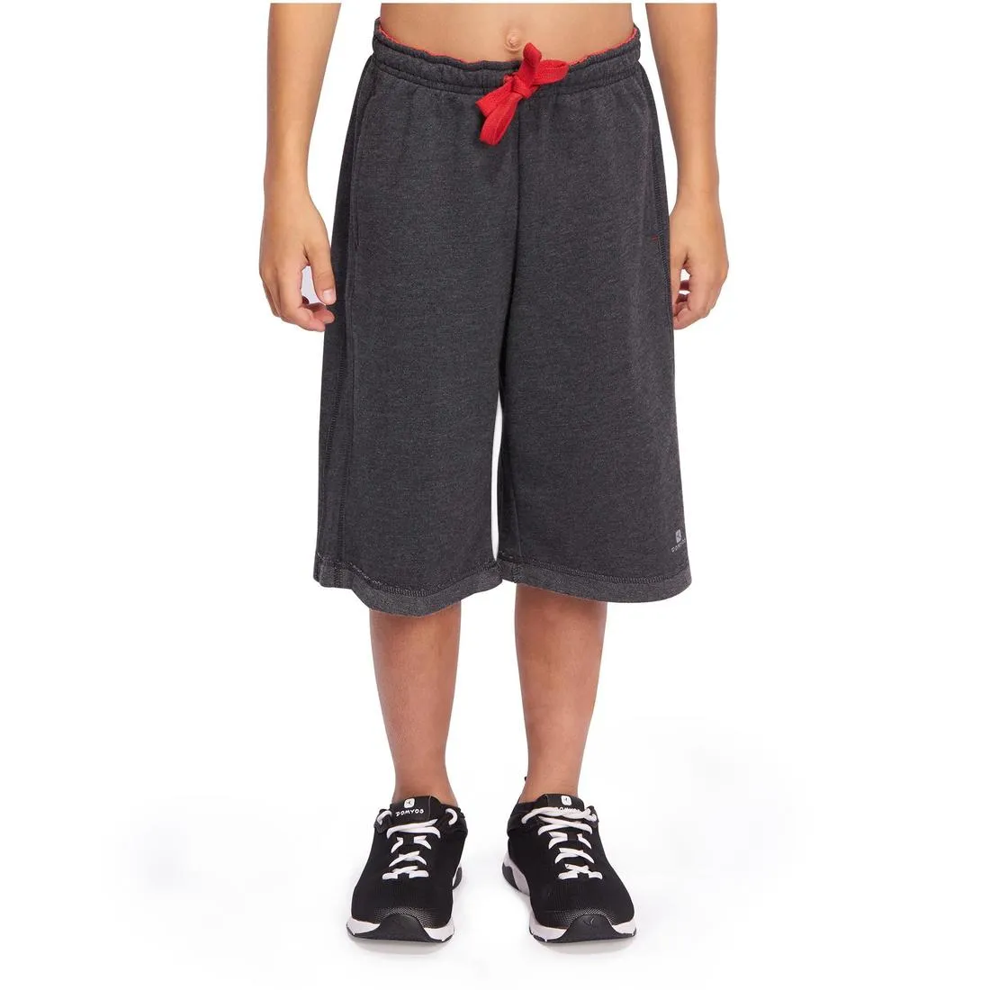 Boys' Gym Shorts - Black/Red