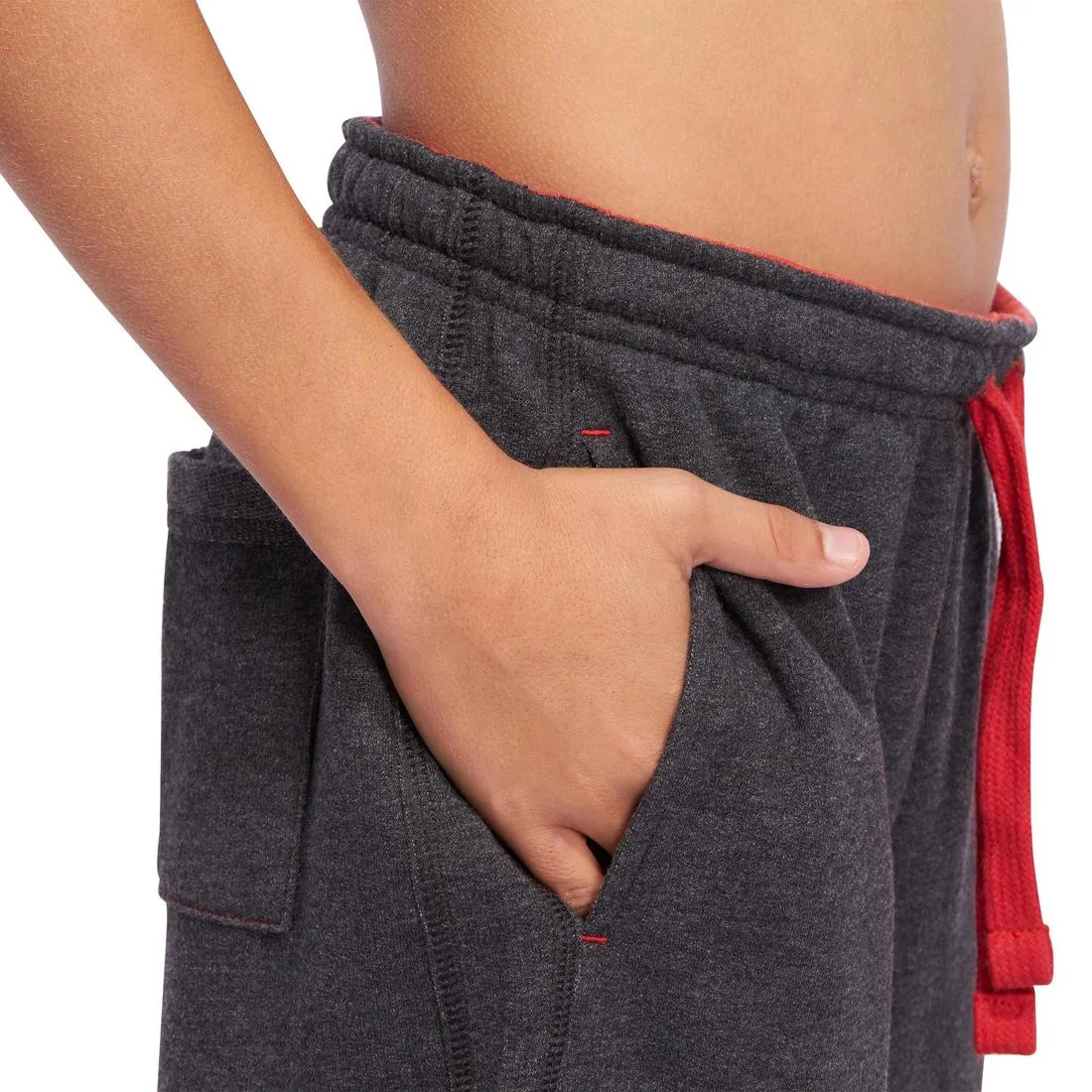 Boys' Gym Shorts - Black/Red