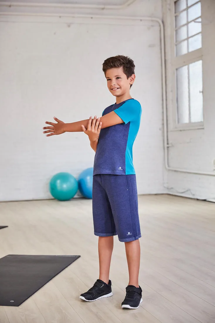 Boys' Gym Shorts - Black/Red