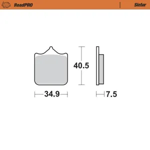 Brake Pads Front Moto Master Road Pro Sintered Aprilia Ducati Husqvarna Ktm Triumph