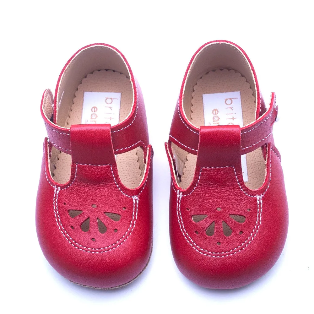 Britannical x Early Days - Robin Pre-Walker Baby Shoes - Pillar Box Red