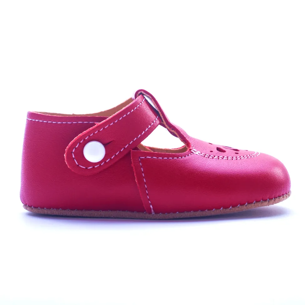 Britannical x Early Days - Robin Pre-Walker Baby Shoes - Pillar Box Red