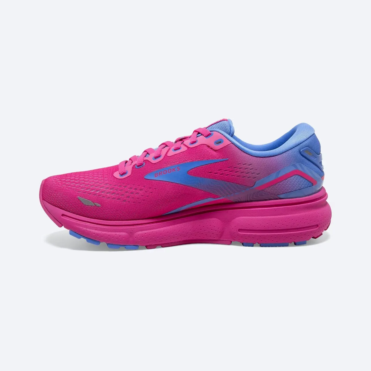 Brooks Women's Ghost 15 - Pink Glo/Blue/Fuchsia