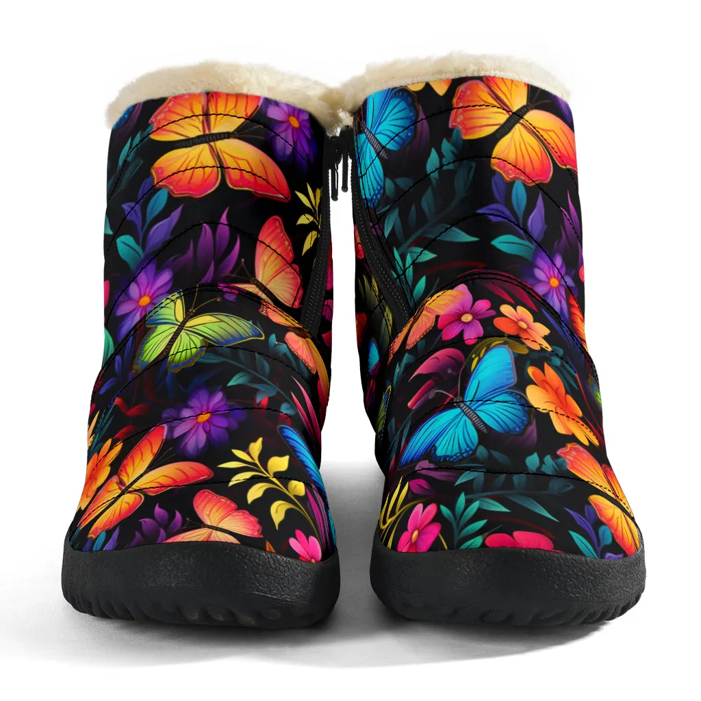 Butterflies Cozy Winter Boots
