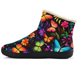 Butterflies Cozy Winter Boots