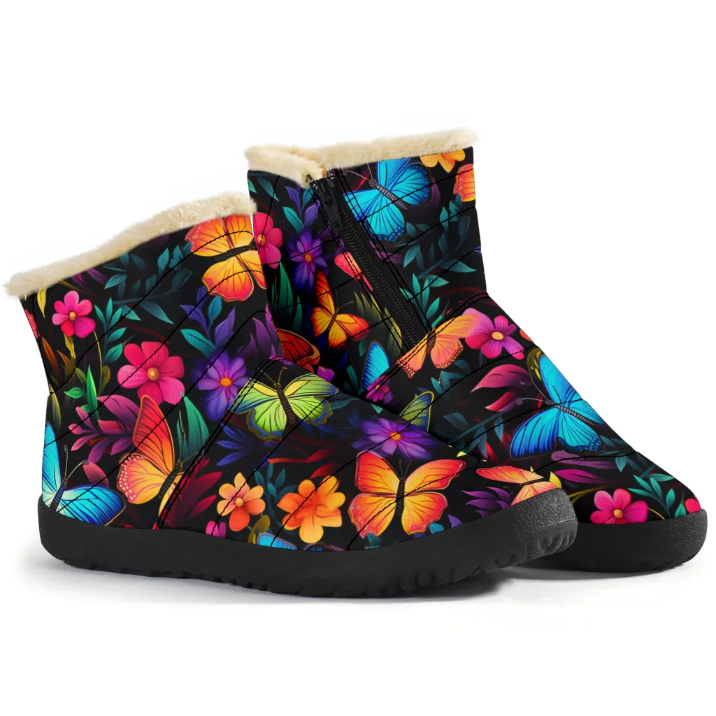 Butterflies Cozy Winter Boots