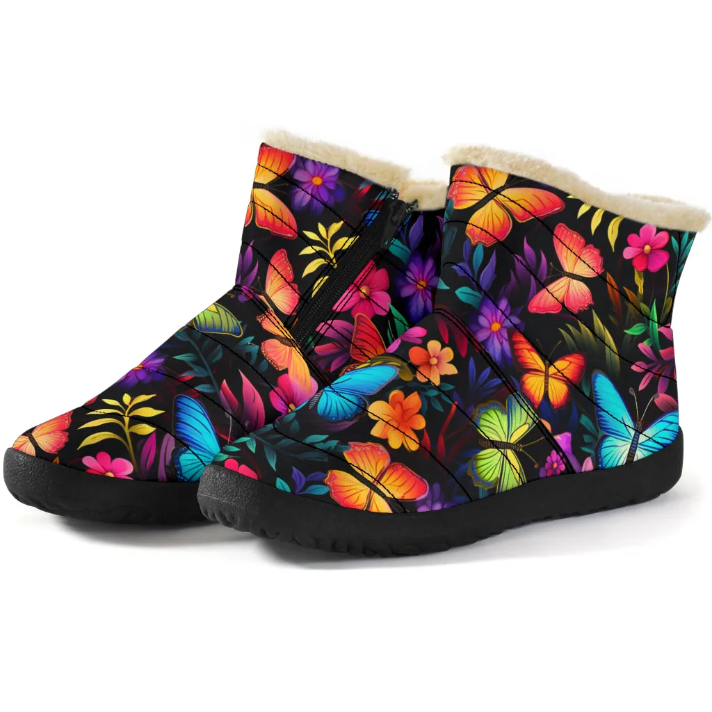 Butterflies Cozy Winter Boots