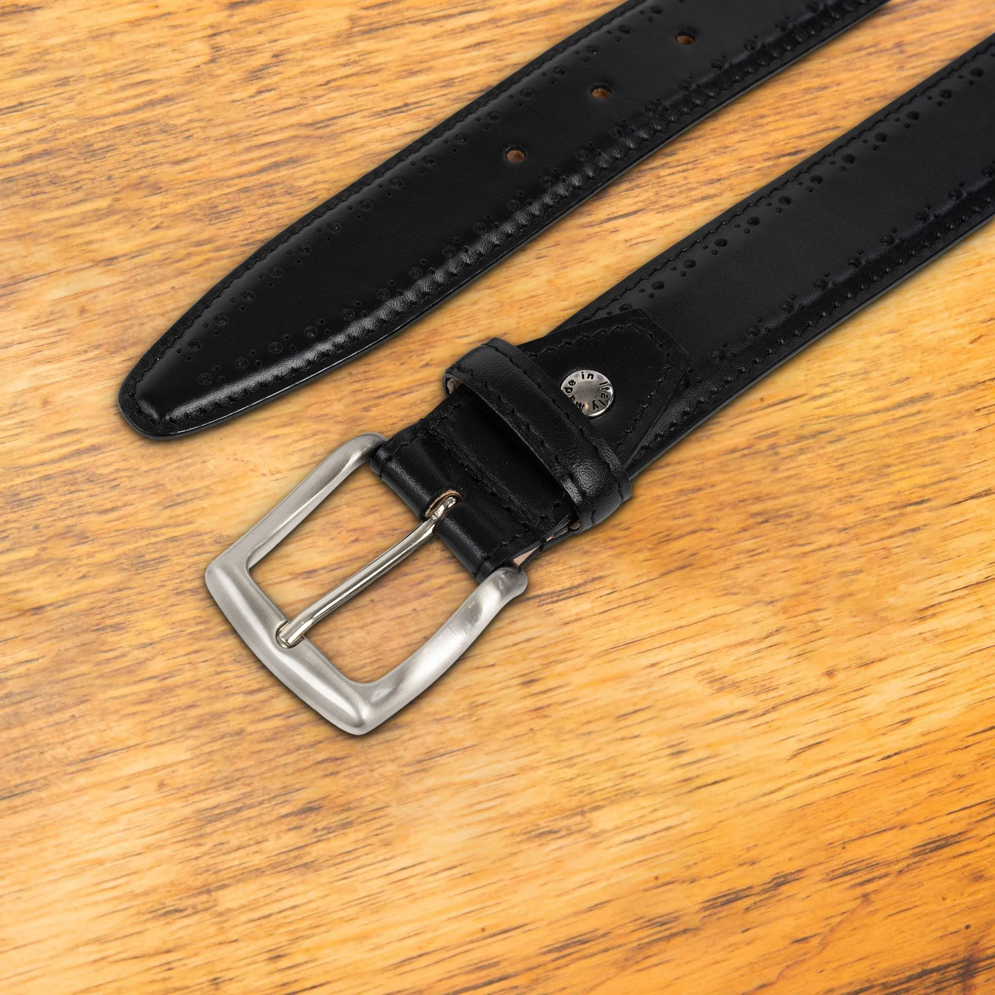 C1486 Calzoleria Toscana Perforated Leather Belt