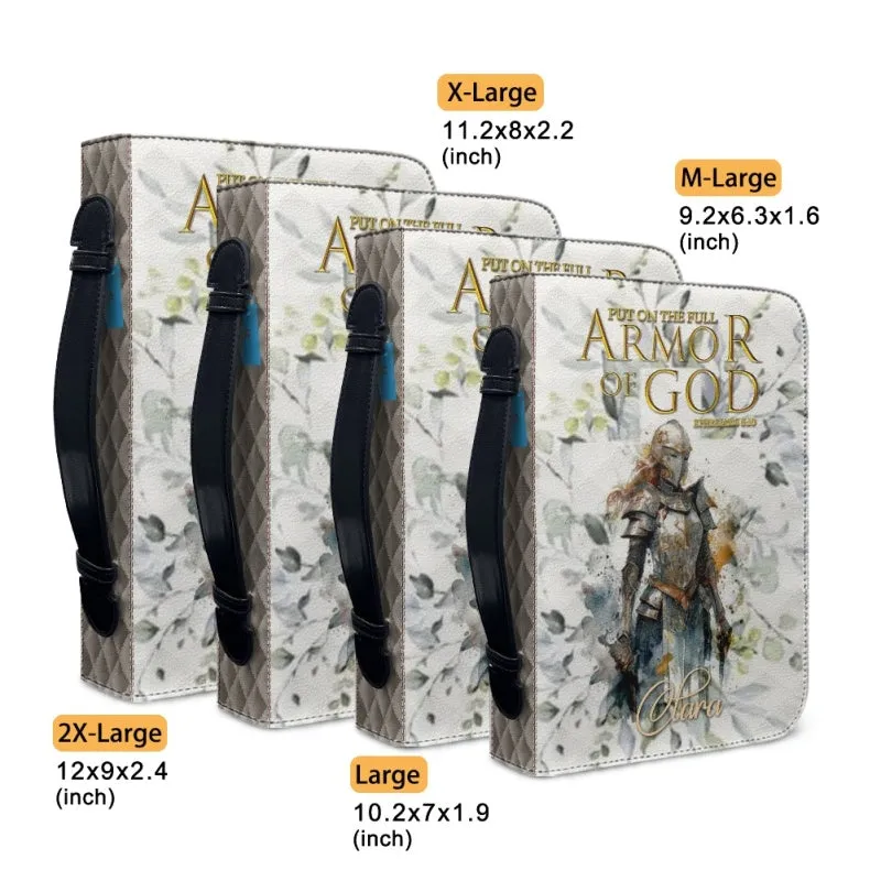 Christianartbag Bible Cover - Put On The Full Armor Of God Bible Cover - Personalized Bible Cover - Warrior Women Bible Cover - Christian Gifts - CAB01051123.