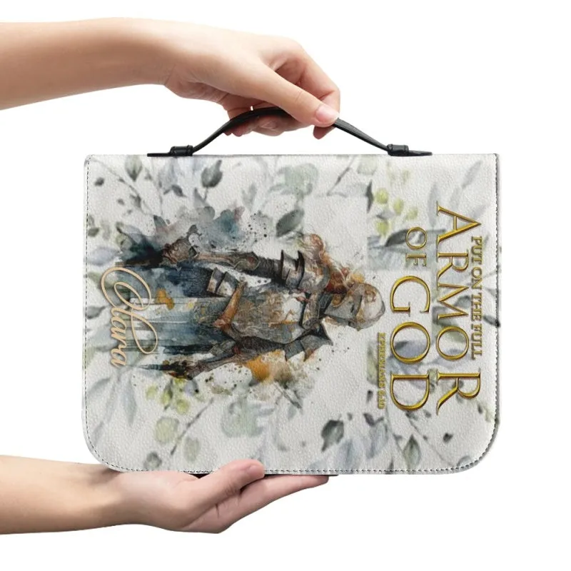 Christianartbag Bible Cover - Put On The Full Armor Of God Bible Cover - Personalized Bible Cover - Warrior Women Bible Cover - Christian Gifts - CAB01051123.