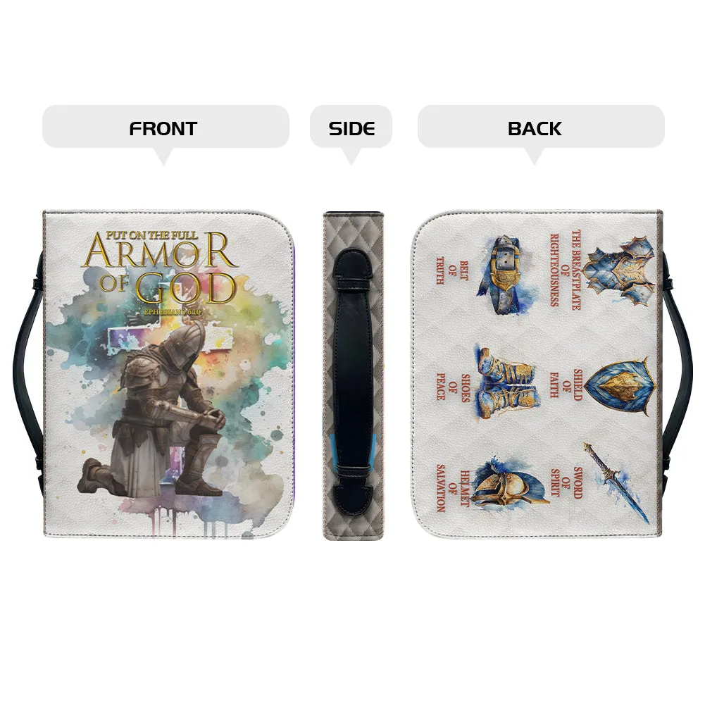 Christianartbag Bible Cover - Put On The Full Armor Of God Bible Cover - Personalized Bible Cover - Warrior Women Bible Cover - Christian Gifts - CAB01051123.