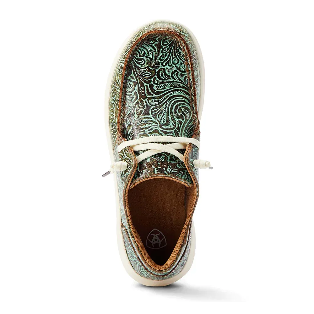CL10044588-9 Ariat Womens Hilo- Turquiose Floral