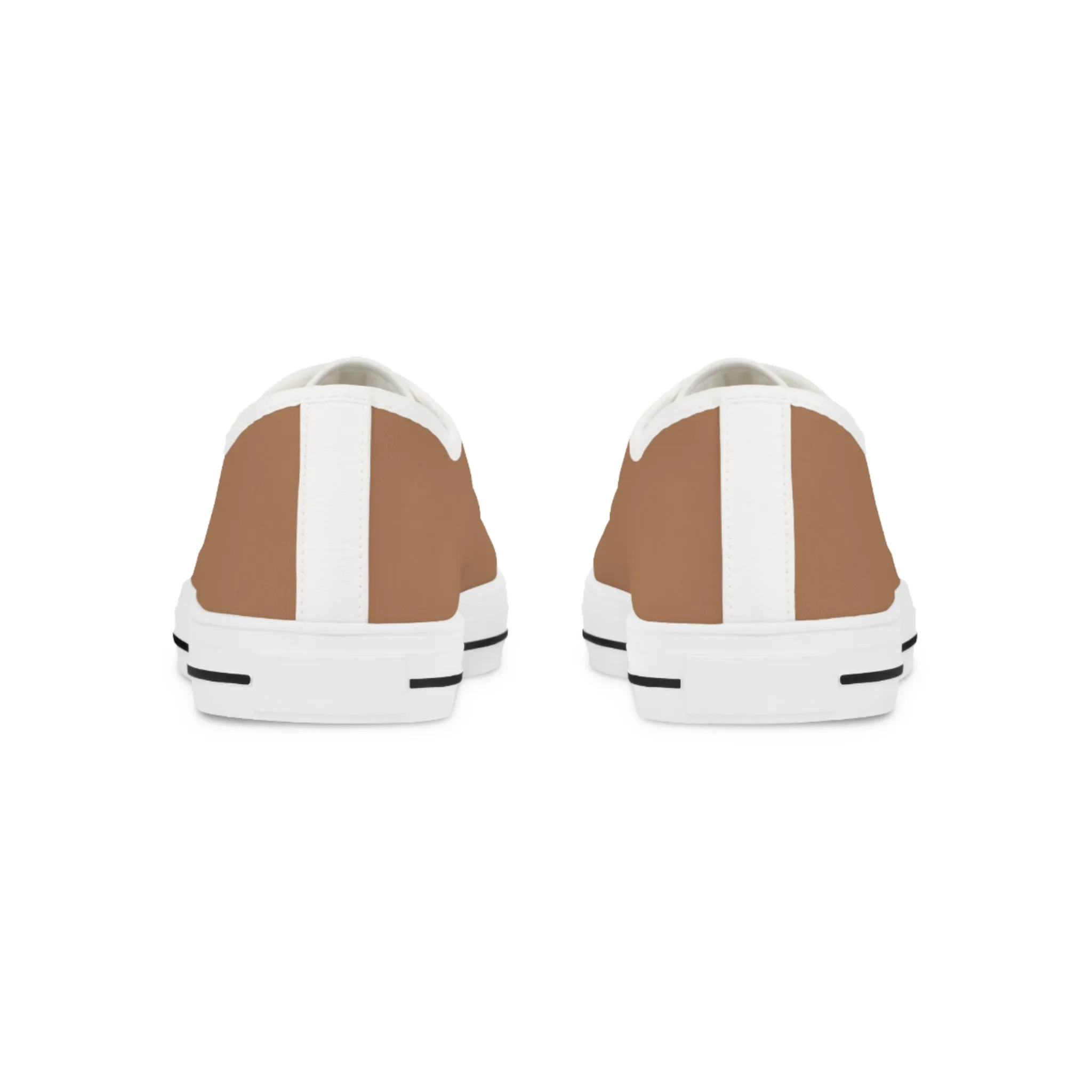 Cocoa Classic Men's Two-Tone Low Top Sneakers - Step Into Sophistication – Where Chocolate Hues Meet Modern Design!