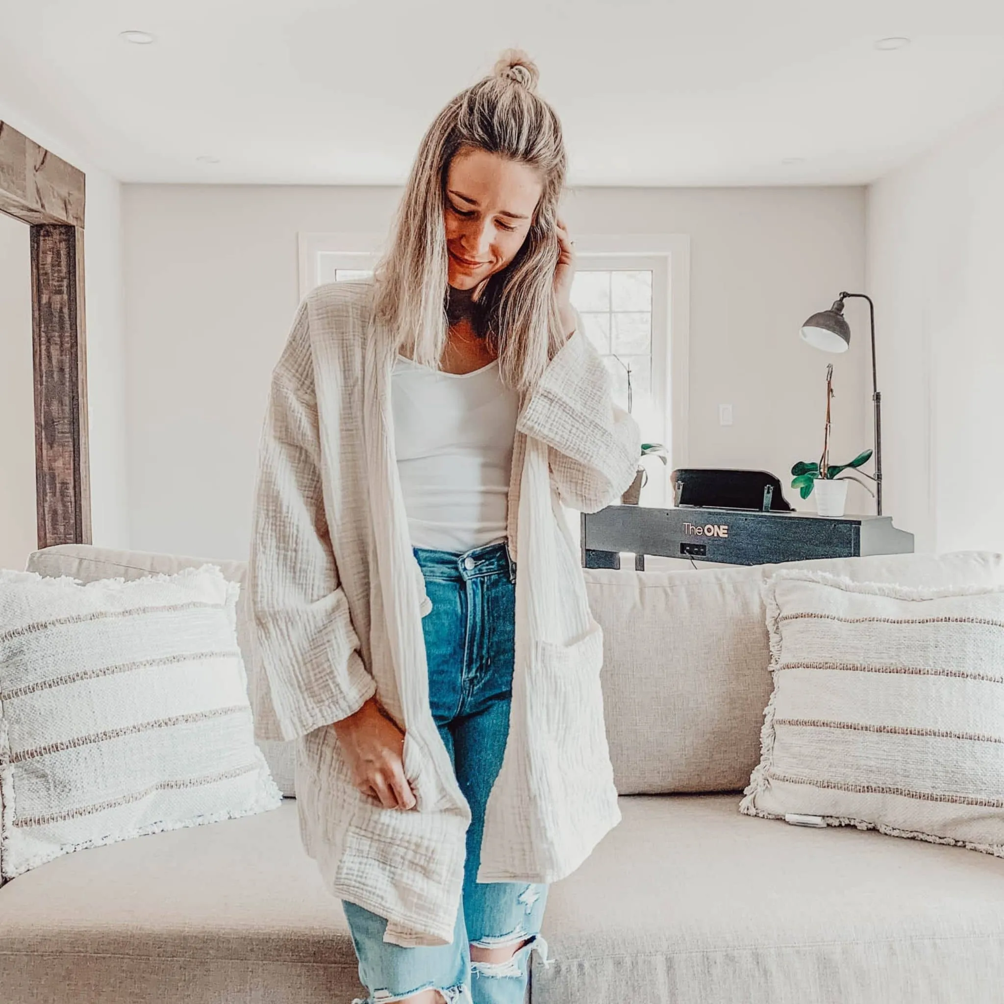 Crinkle Cardigan