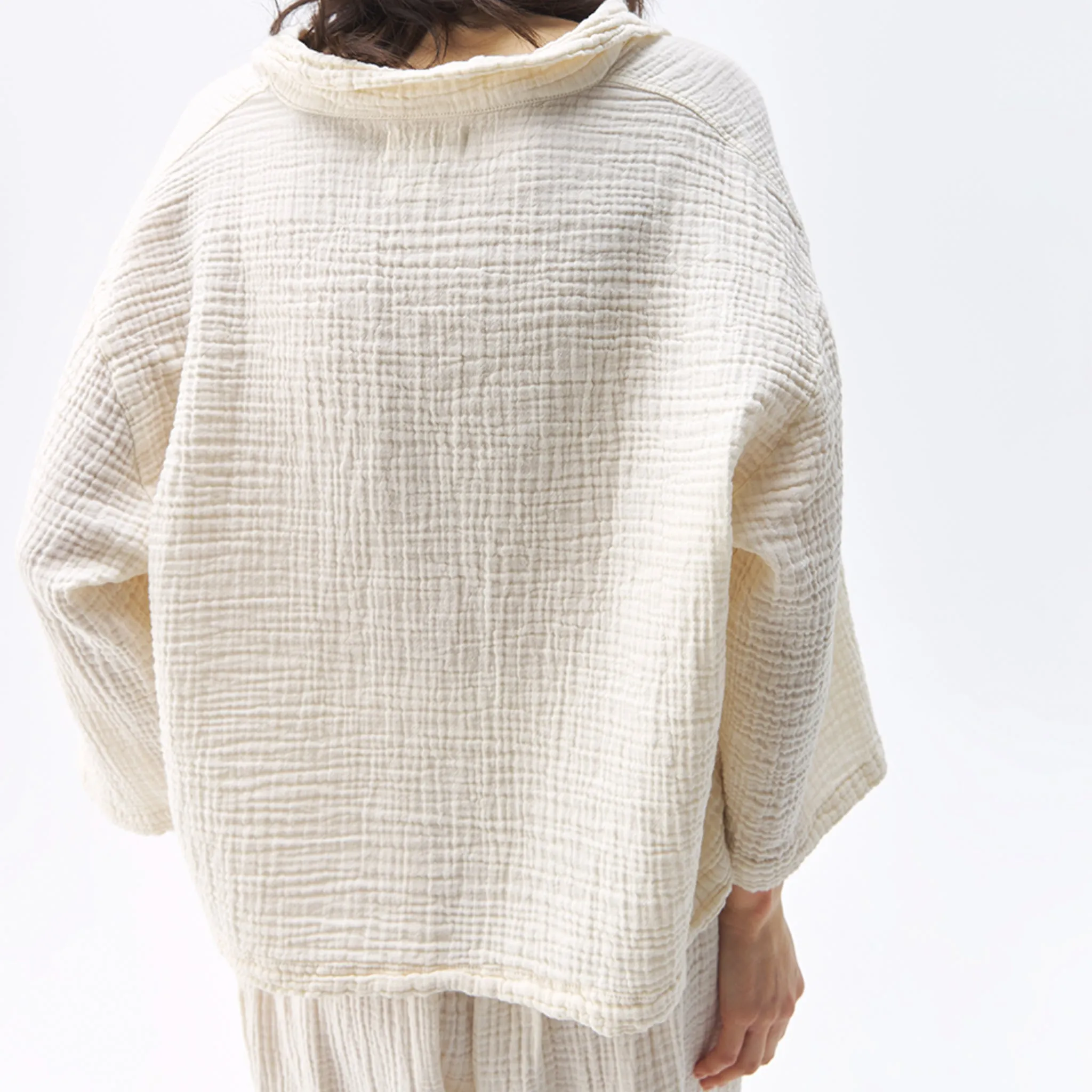 Crinkle Shirt Blouse