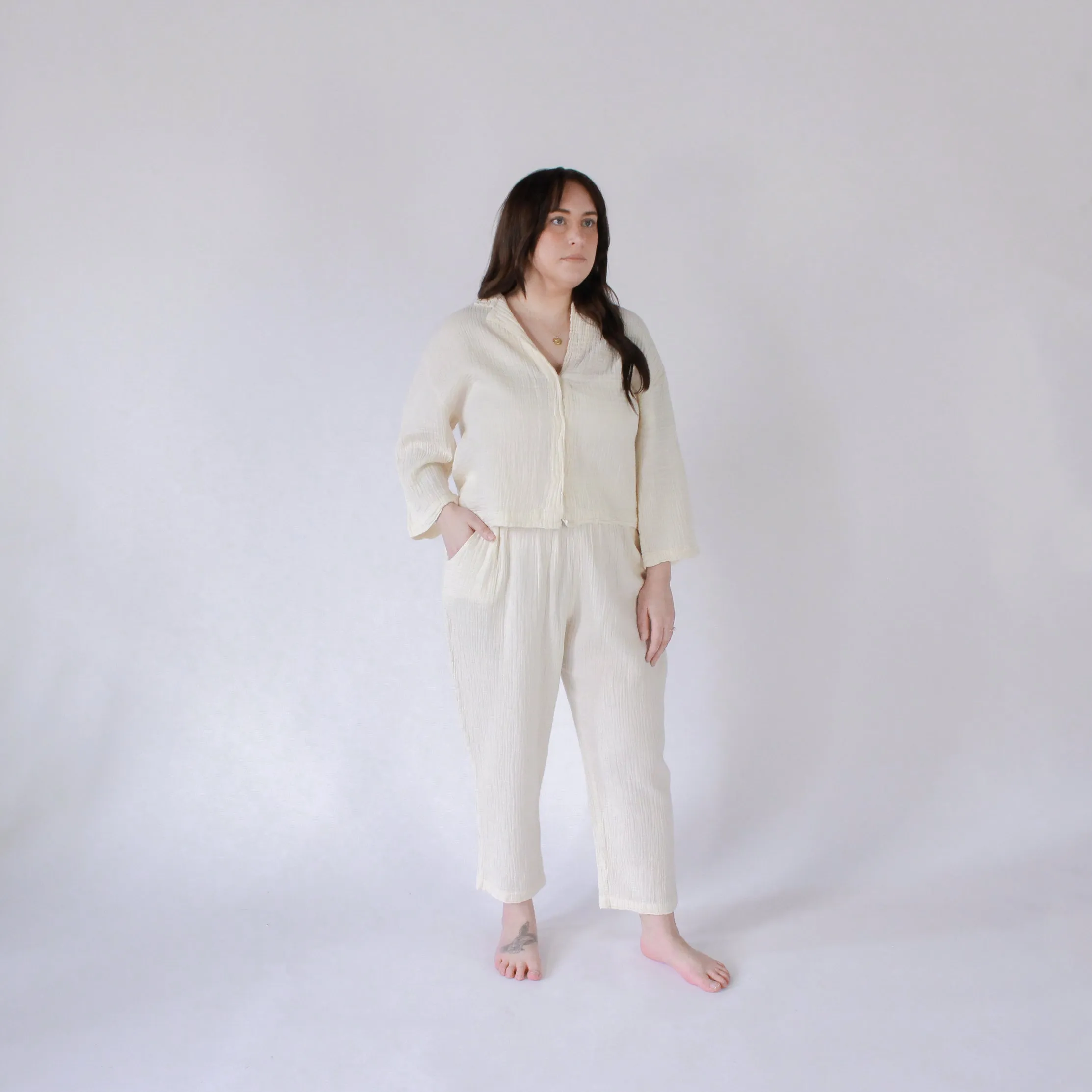 Crinkle Slouchy Pants