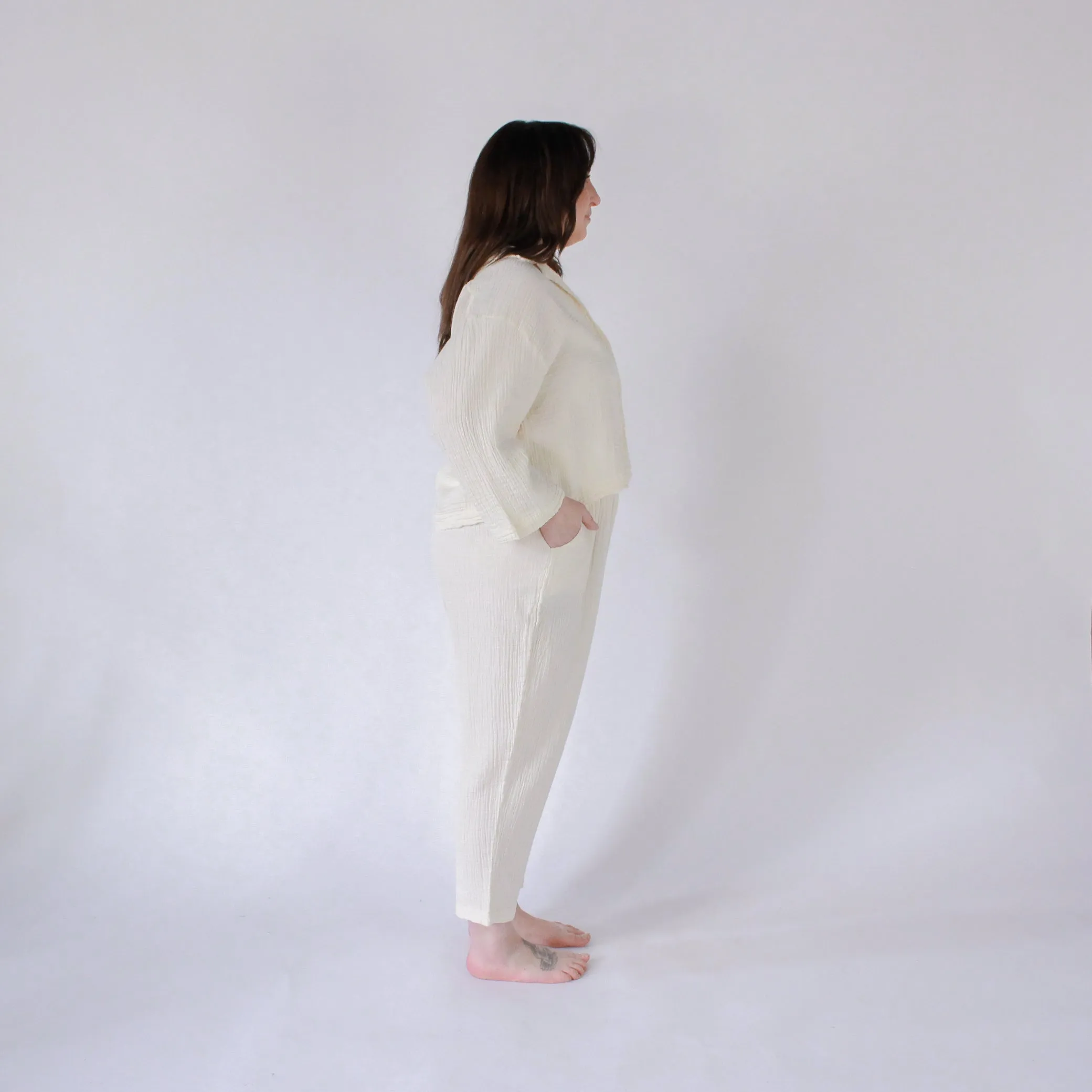 Crinkle Slouchy Pants