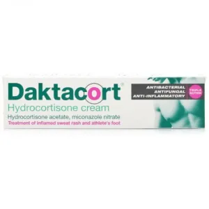 DAKTACORT (Dakin, hydrogenated lotion, antibacterial, antifungal and anti -inflammatory, sweat rash) Hydrocortisone Cream 15g