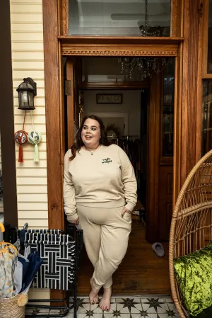 everly jogger in taupe