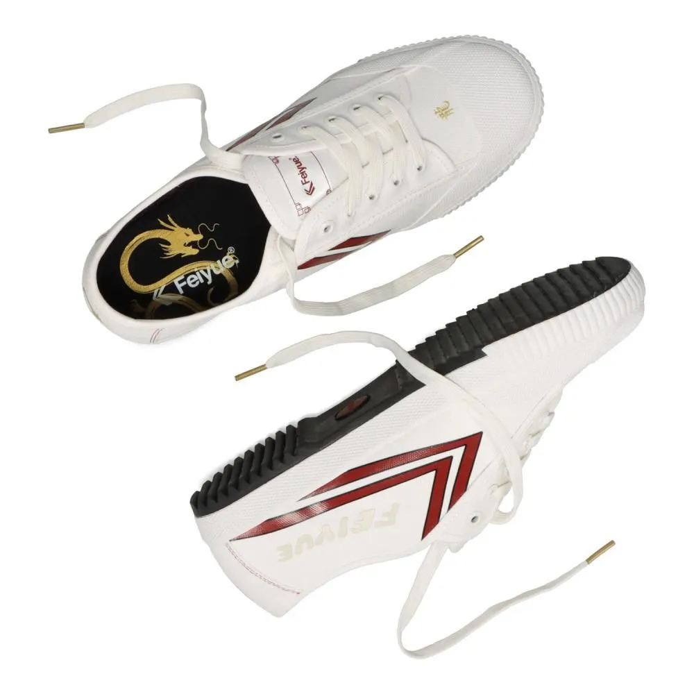 Feiyue Footwear Fe Lo 1920 Canvas CNY Martial Arts/Gym/Lifing Shoes - Off White / Black / Gold