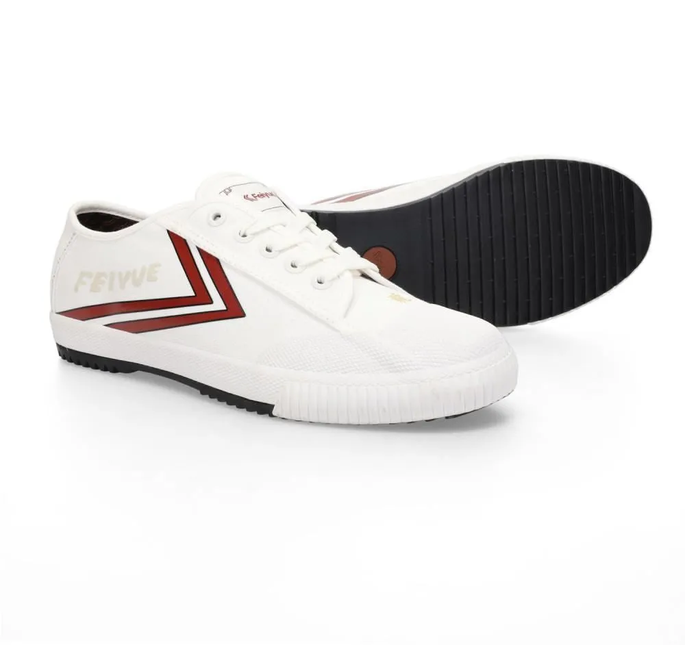 Feiyue Footwear Fe Lo 1920 Canvas CNY Martial Arts/Gym/Lifing Shoes - Off White / Black / Gold