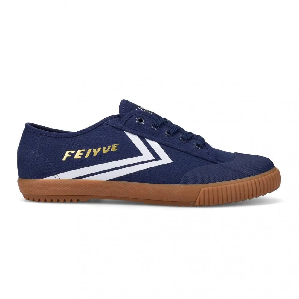 Feiyue Footwear Fe Lo 1920 Gum Grounded Martial Arts/Gym/Lifing Shoes - Navy / Off White / Gold Metallic