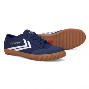 Feiyue Footwear Fe Lo 1920 Gum Grounded Martial Arts/Gym/Lifing Shoes - Navy / Off White / Gold Metallic