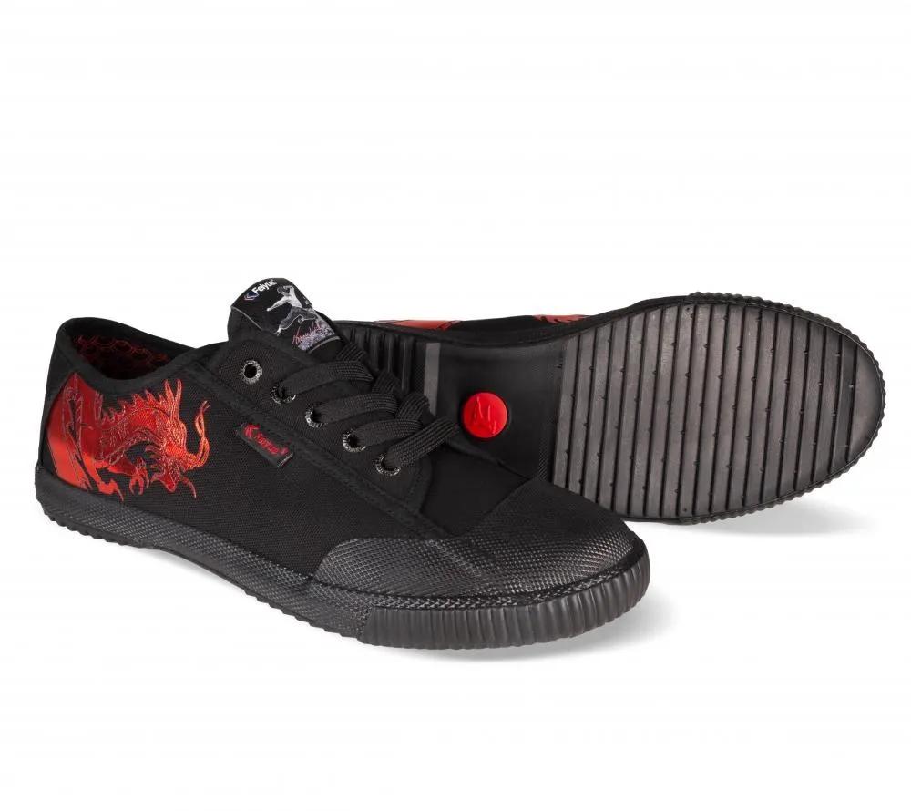 Feiyue Footwear Fe Lo TL BL Dragon Martial Arts/Gym/Lifing Shoes - Black / Red