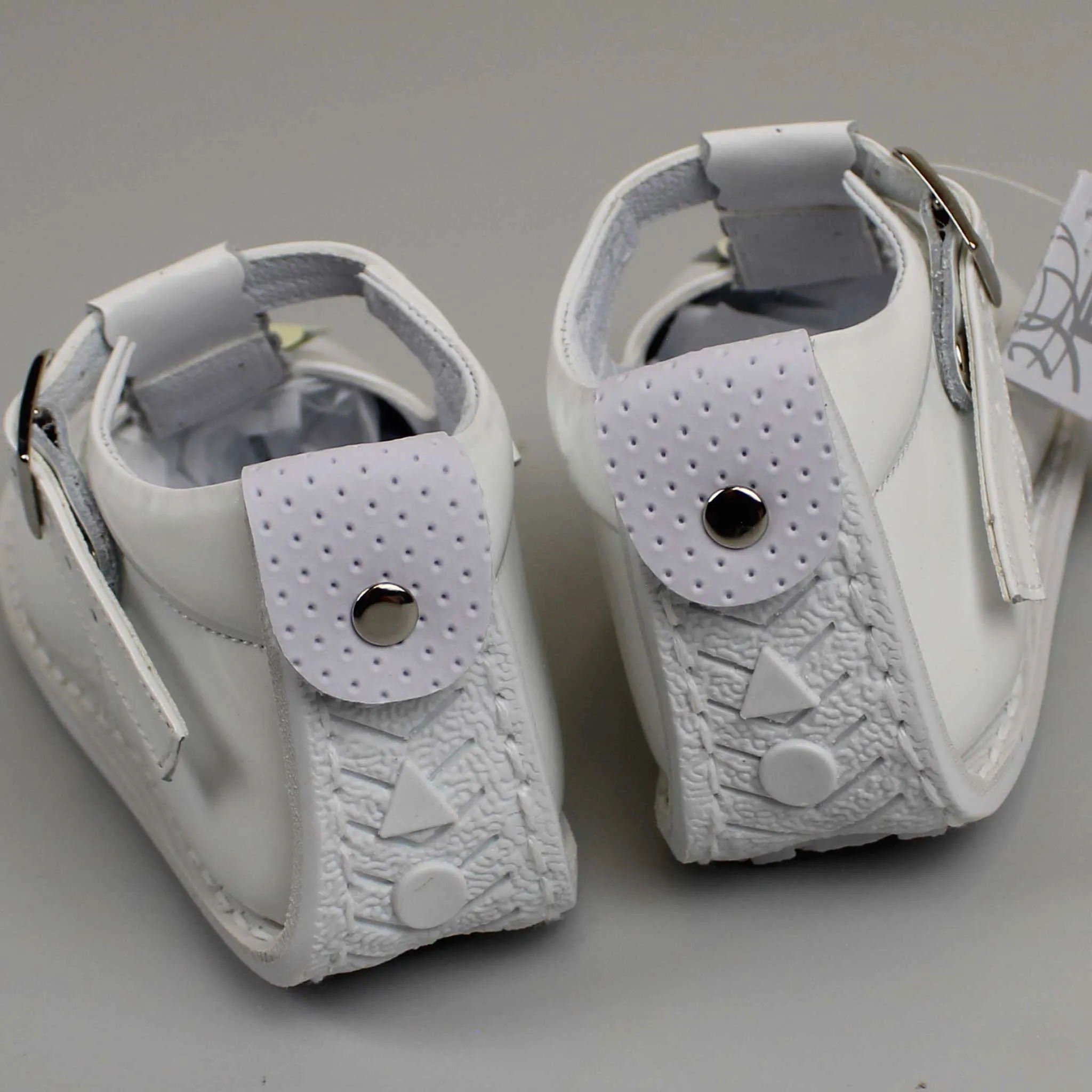 First Walker Shoes - Hard Sole White / Lemon Leather T Bar - Pex Anastasia