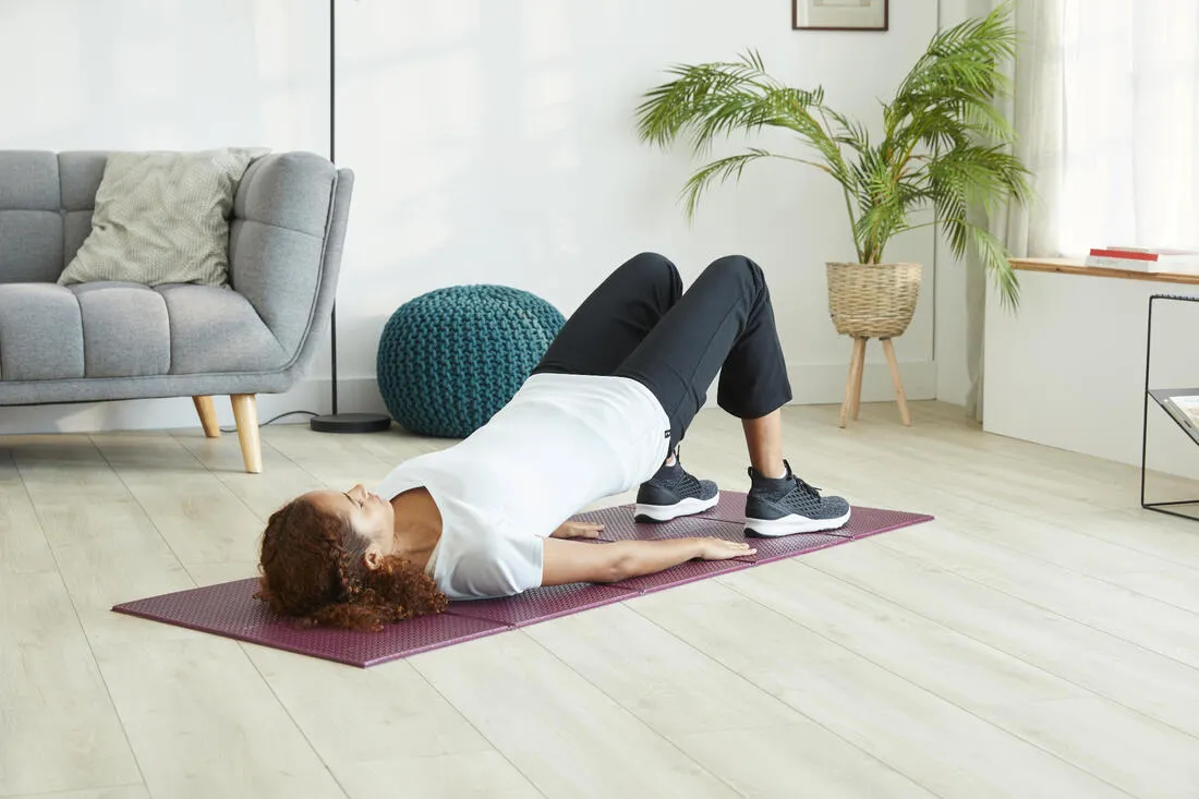 Folding Fitness Mat 100 - 160 cm x 58 cm x 7 mm