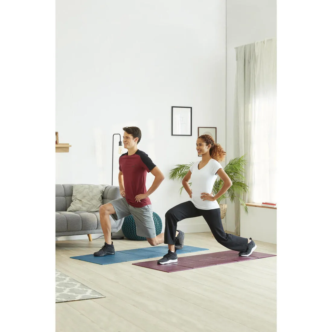 Folding Fitness Mat 100 - 160 cm x 58 cm x 7 mm