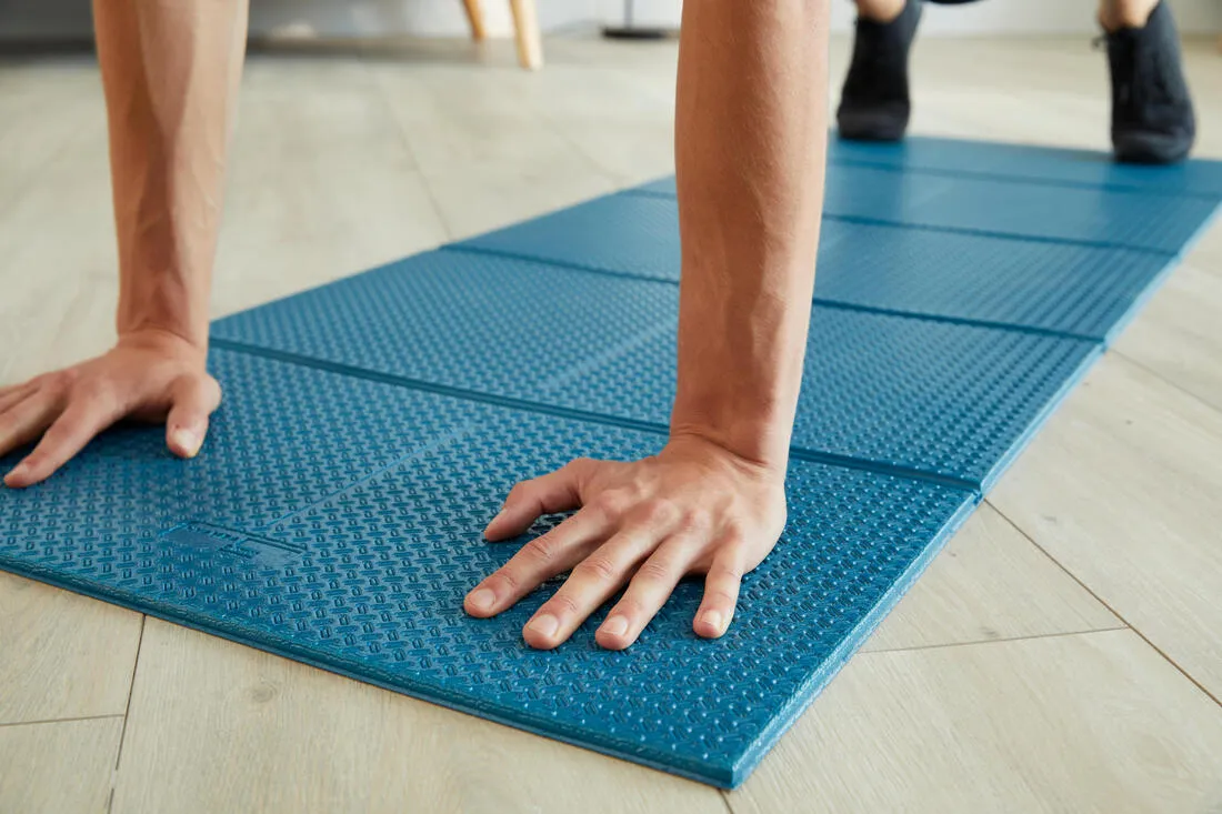 Folding Fitness Mat 100 - 160 cm x 58 cm x 7 mm