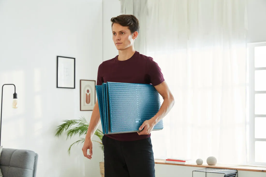 Folding Fitness Mat 100 - 160 cm x 58 cm x 7 mm