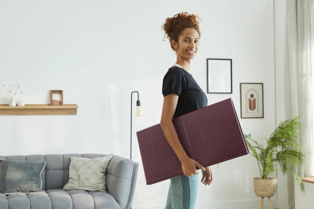 Folding Fitness Mat 100 - 160 cm x 58 cm x 7 mm