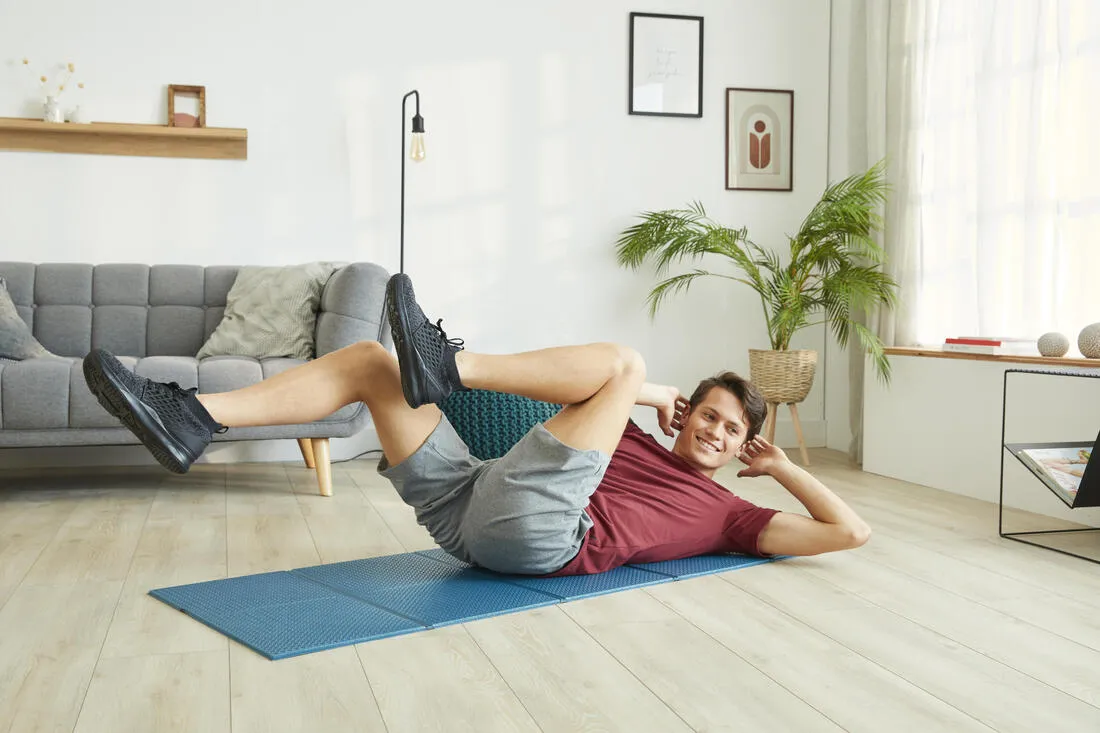 Folding Fitness Mat 100 - 160 cm x 58 cm x 7 mm