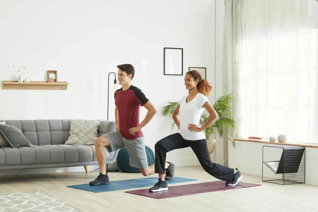 Folding Fitness Mat 100 - 160 cm x 58 cm x 7 mm