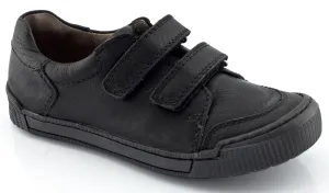 Froddo Black leather Velcro School Shoes