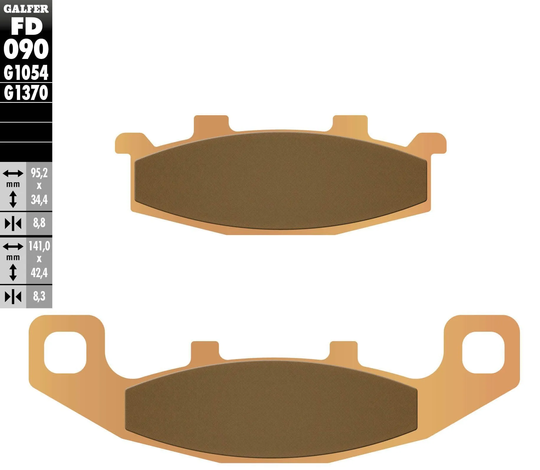 GALFER FD090G1370 HH Sintered Brake Pads